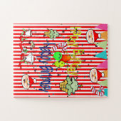 Joyeux Anniversaire Joyeux Noël Puzzle  (Horizontal)