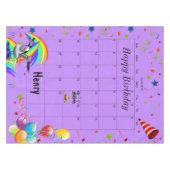 Joyeux anniversaire Juin 2022 Nappe (Devant (Horizontal))