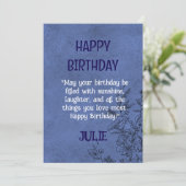 JOYEUX ANNIVERSAIRE JULIE INVITATION (Debout devant)
