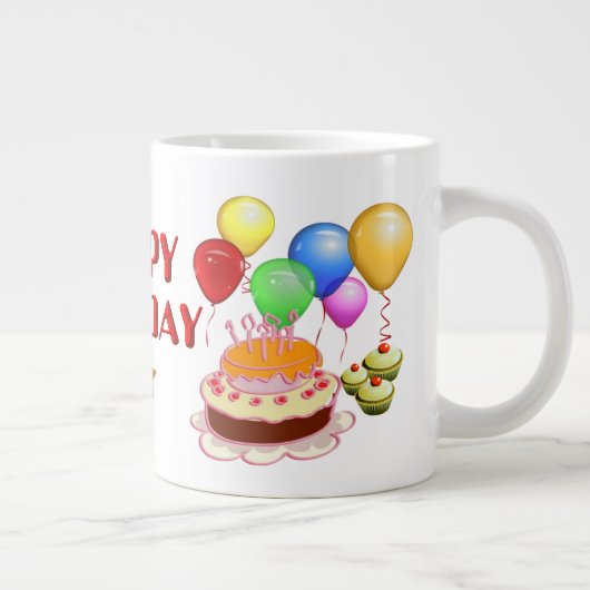 Joyeux anniversaire ~Jumbo Mug (Droite)