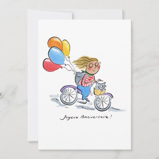Joyeux Anniversaire Kaart (Voorkant)