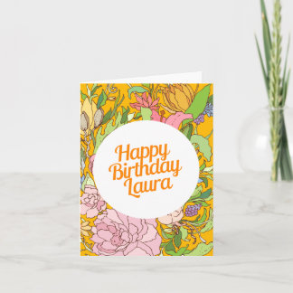 Joyeux anniversaire Laura | Carte d'anniversaire f