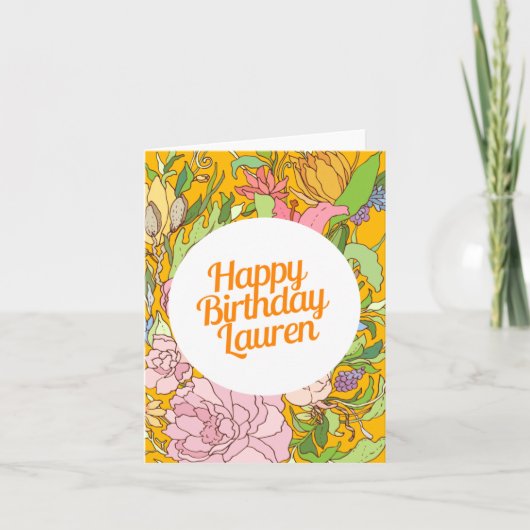 Joyeux anniversaire Lauren | Carte d'anniversaire  (Devant)