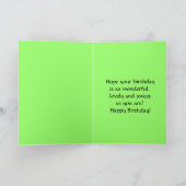 Joyeux Anniversaire Lily de la Vallée Carte (Intérieur)