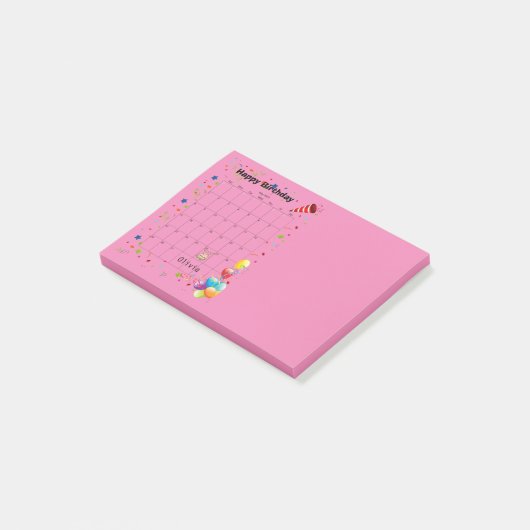 Joyeux anniversaire mai 2022 Post-it Notes (Incliné)