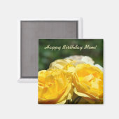 Joyeux Anniversaire Maman! aimant Jardin de Roses  (Recto/Verso)
