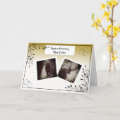 Joyeux anniversaire maman et papa Carte photo (Fleur jaune)