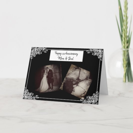 Joyeux anniversaire maman et papa Carte photo (Devant)