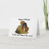 Joyeux anniversaire maman Hen avec carte de pousse (Devant)