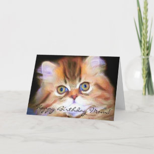 Joyeux anniversaire Maman Kitten carte de voeux