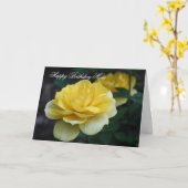 Joyeux anniversaire maman Rose jaune Carte photo (Fleur jaune)