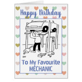 Joyeux Anniversaire Mécanicien (Devant)