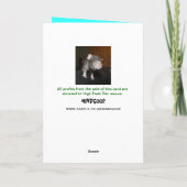 Joyeux anniversaire ! mignonne carte bleue rat (Dos)