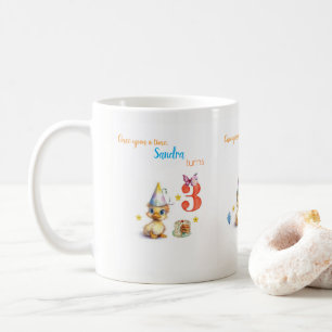 Joyeux Anniversaire Mignonne Fille Gâteau Mug