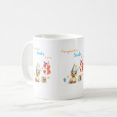Joyeux Anniversaire Mignonne Fille Gâteau Mug (Devant gauche)
