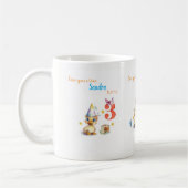 Joyeux Anniversaire Mignonne Fille Gâteau Mug (Gauche)