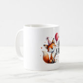 Joyeux Anniversaire - Mignonne Fox Mug (Devant gauche)