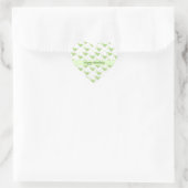 Joyeux Anniversaire Mint Green Hearts Sticker (Sac)
