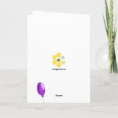 Joyeux anniversaire Missy Mouse tenant une carte à (Dos)