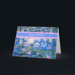 Joyeux Anniversaire, modèle Nymphéas<br><div class="desc">Joyeux Anniversaire - Nymphéas,  1919,  belle peinture de Claude Monet. C'est un modèle,  prêt à être personnalisé ou laissé tel quel.</div>