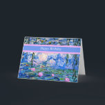 Joyeux Anniversaire, modèle Nymphéas<br><div class="desc">Joyeux Anniversaire - Nymphéas,  1919,  belle peinture de Claude Monet. C'est un modèle,  prêt à être personnalisé ou laissé tel quel.</div>