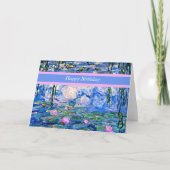 Joyeux Anniversaire, modèle Nymphéas (Devant)