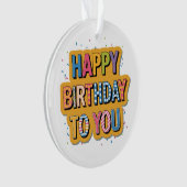 Joyeux Anniversaire Motif (devant)