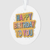 Joyeux Anniversaire Motif (devant)