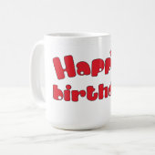 Joyeux Anniversaire Mug (Devant gauche)