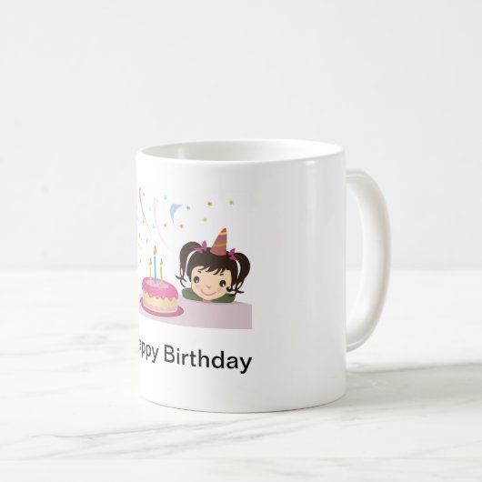 Joyeux Anniversaire Mug (Devant droit)