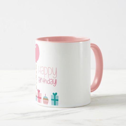 Joyeux Anniversaire Mug (Devant droit)