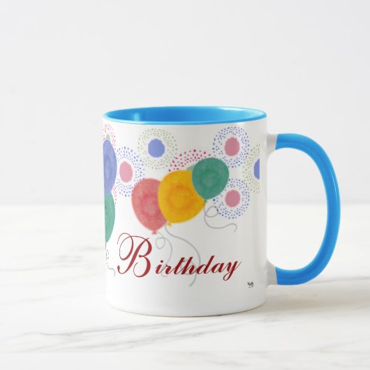 Joyeux Anniversaire Mug (Droite)
