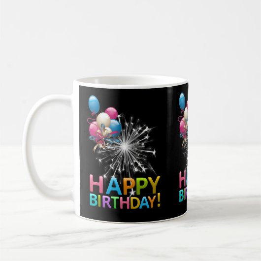 Joyeux Anniversaire Mug (Gauche)