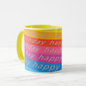 Joyeux Anniversaire Mug (Devant gauche)