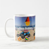 Joyeux Anniversaire Mug African Boy Beach Sand (Gauche)