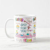 Joyeux Anniversaire Mug amis Famille Surprise (Gauche)