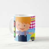 Joyeux Anniversaire Mug Boy Feu de Circulation (Devant gauche)