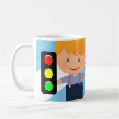 Joyeux Anniversaire Mug Boy Feu de Circulation (Gauche)
