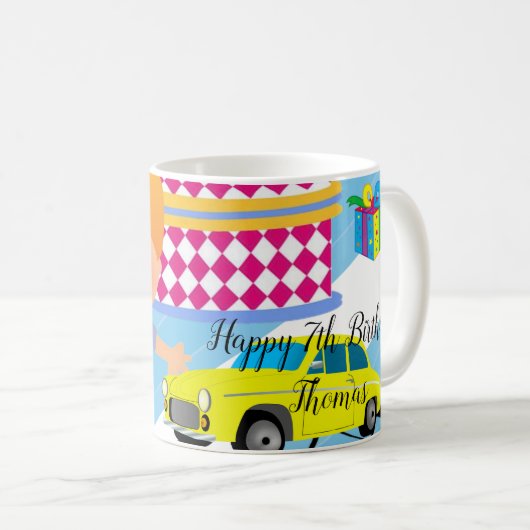 Joyeux Anniversaire Mug Boy Traffic Light (Devant droit)