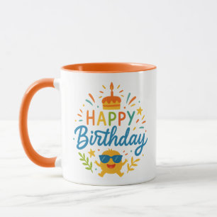 Joyeux Anniversaire   Mug Combo Soleil Mignon