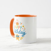 Joyeux Anniversaire | Mug Combo Soleil Mignon (Devant gauche)