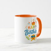 Joyeux Anniversaire | Mug Combo Soleil Mignon (Devant droit)