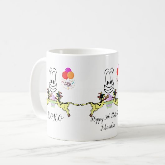 Joyeux Anniversaire Mug Cow Cupcake (Devant gauche)