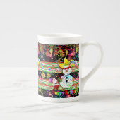 Joyeux Anniversaire Mug de Noël, Snowman (Droite)