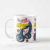 Joyeux Anniversaire Mug Musicien Guitare (Gauche)