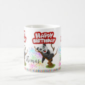 Joyeux Anniversaire Mug Panda Ours Bougies (Centre)