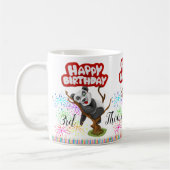 Joyeux Anniversaire Mug Panda Ours Bougies (Gauche)