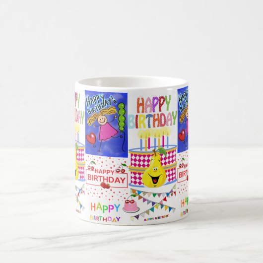 Joyeux Anniversaire Mug Pear (Centre)