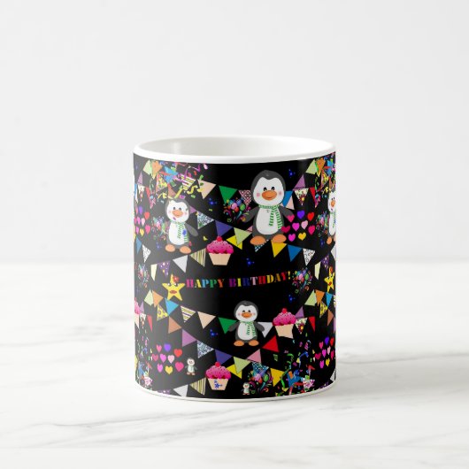 Joyeux Anniversaire Mug Penguin (Centre)