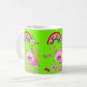 Joyeux Anniversaire Mug Pink Pig (Devant gauche)